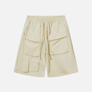 vibrant multi pocket shorts edgy & trendy streetwear 6738