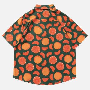 vibrant orange graphic tee   youthful & trendy streetwear 6186