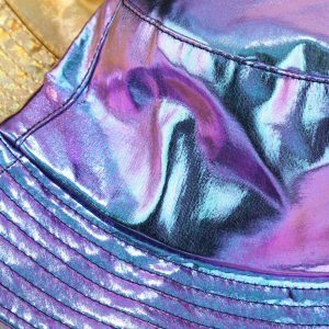 vibrant pu laser hat multicolor & youthful streetwear 1718