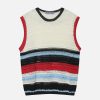 vibrant rainbow cut out vest   y2k streetwear icon 5183