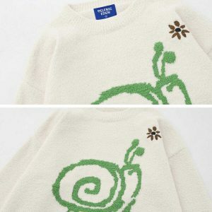 vibrant snail pattern sweater urban streetwear 2956