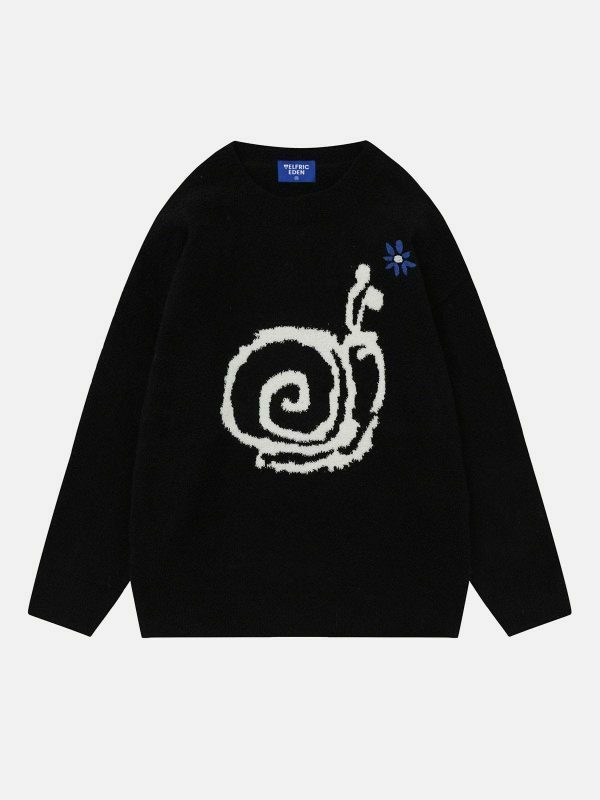 vibrant snail pattern sweater urban streetwear 4576