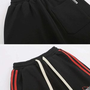 vibrant stripe clash pants dynamic color mix streetwear 8020