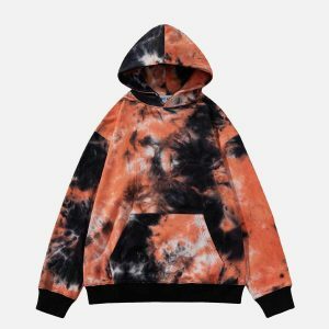vibrant tie dye hoodie urban streetwear 6007