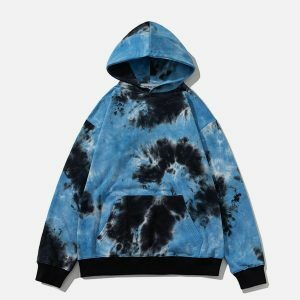 vibrant tie dye hoodie urban streetwear 7698