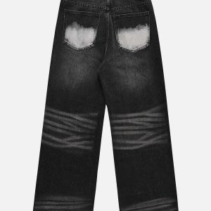 vibrant y2k aesthetic denim jeans 1787