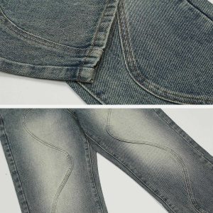 vintage arc patchwork jeans   chic urban streetwear 1320