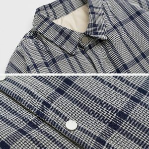vintage check shacket reimagined chic & timeless style 4823