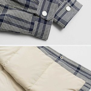 vintage check shacket reimagined chic & timeless style 7819