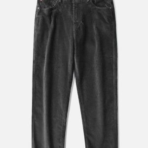 vintage corduroy pants sleek & timeless y2k style 4575
