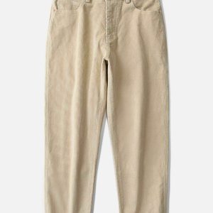 vintage corduroy pants sleek & timeless y2k style 7049