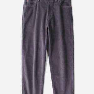 vintage corduroy pants sleek & timeless y2k style 7946