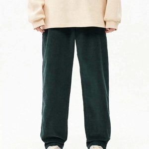 vintage corduroy pants sleek solid design & timeless style 3569