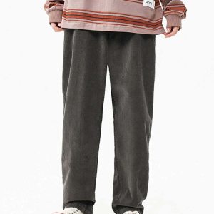 vintage corduroy pants sleek solid design & timeless style 4530