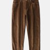 vintage corduroy pants sleek solid design & timeless style 5764