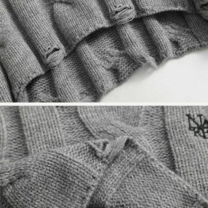 vintage crop sweater chic basic & youthful style 3874