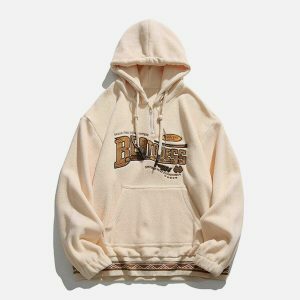 vintage embroidery hoodie edgy y2k streetwear 4394