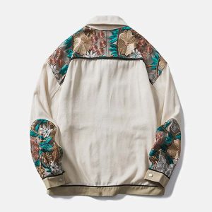 vintage floral embroidered jacket chic & crafted design 6963