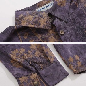 vintage floral shirt chic long sleeve & trendy design 2728
