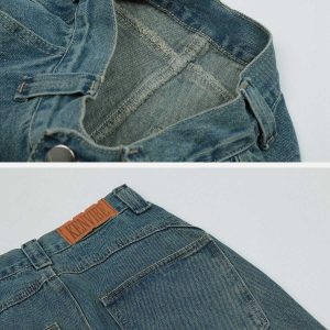 vintage folded jeans sleek design & timeless appeal 4400