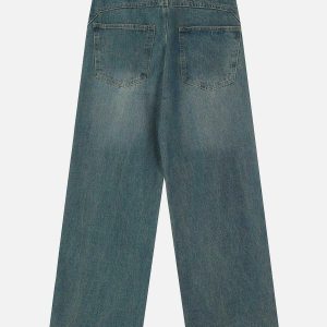 vintage folded jeans sleek design & timeless appeal 7627