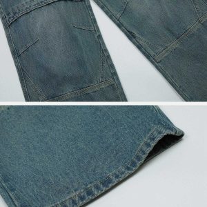 vintage folded jeans sleek design & timeless appeal 7831