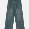 vintage folded jeans sleek design & timeless appeal 8701