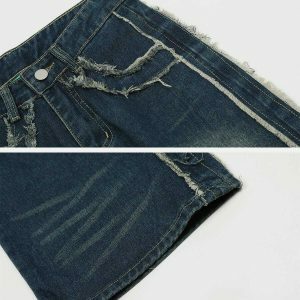 vintage fringe jeans   chic retro flair & urban style 2454