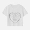 vintage heart tee chic print & timeless appeal 7035