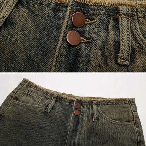 vintage high waist jeans sleek & chic y2k revival 3997