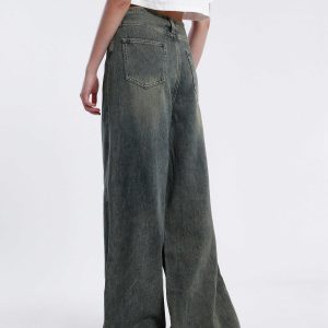 vintage high waist jeans sleek & chic y2k revival 7360