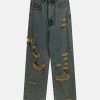 vintage hole jeans reinvented edgy & timeless style 7111