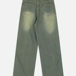 vintage hole washed jeans   edgy urban style & comfort 2782