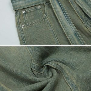 vintage hole washed jeans   edgy urban style & comfort 3347
