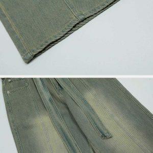 vintage hole washed jeans   edgy urban style & comfort 4630