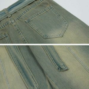 vintage hole washed jeans   edgy urban style & comfort 5326