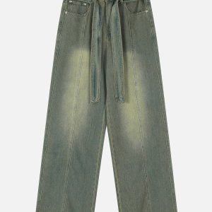 vintage hole washed jeans   edgy urban style & comfort 6861