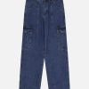 vintage jeans with large pockets   sleek & timeless style 3527