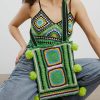 vintage knit shoulder bag   chic & crafted for urban style 7111