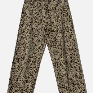 vintage leopard print pants   chic full design & urban appeal 4396