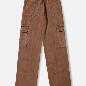 vintage multi pocket jeans urban chic & trendy fit 6052