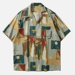 vintage oil painting shirt   chic & trendy urban style 2012