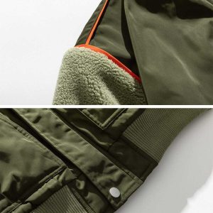 vintage patchwork bomber jacket   chic urban streetwear 2882