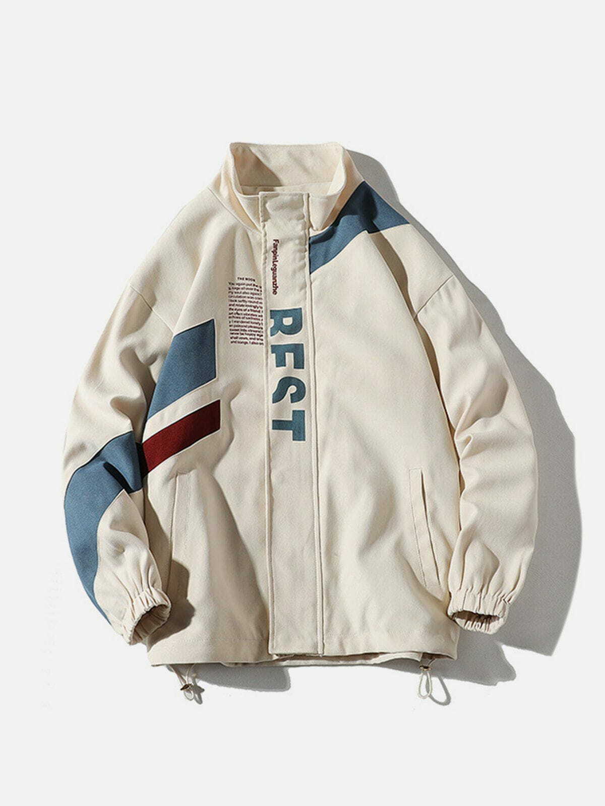 vintage patchwork jacket   edgy retro streetwear 4818