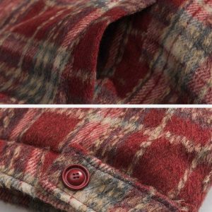 vintage plaid coat   chic winter essential & timeless 8626