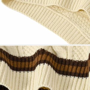 vintage preppy knit vest   chic & youthful fashion staple 3946