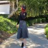 vintage rivets pleated skirt urban chic & edgy 6194
