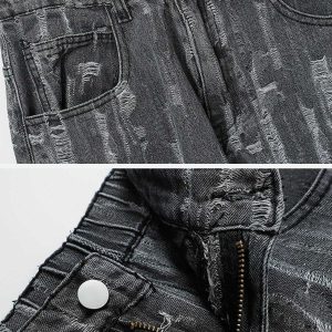vintage scratched jeans   edgy look & timeless appeal 1348