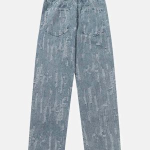 vintage scratched jeans   edgy look & timeless appeal 3415