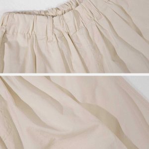 vintage solid shorts   chic minimalist streetwear staple 1827